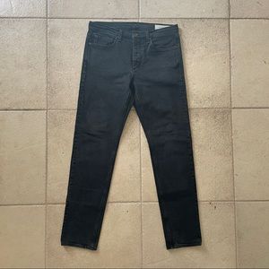 RAG & BONE fit 2 slim jeans WASHED BLACK mens 33